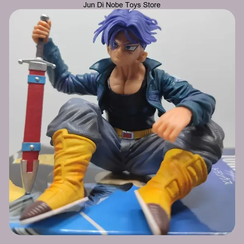 

Trunks Dragon Ball Super Saiyan Sitting Position 14cm Anime Figure Statue Model, Collection Desktop Decoration Ornament Toys