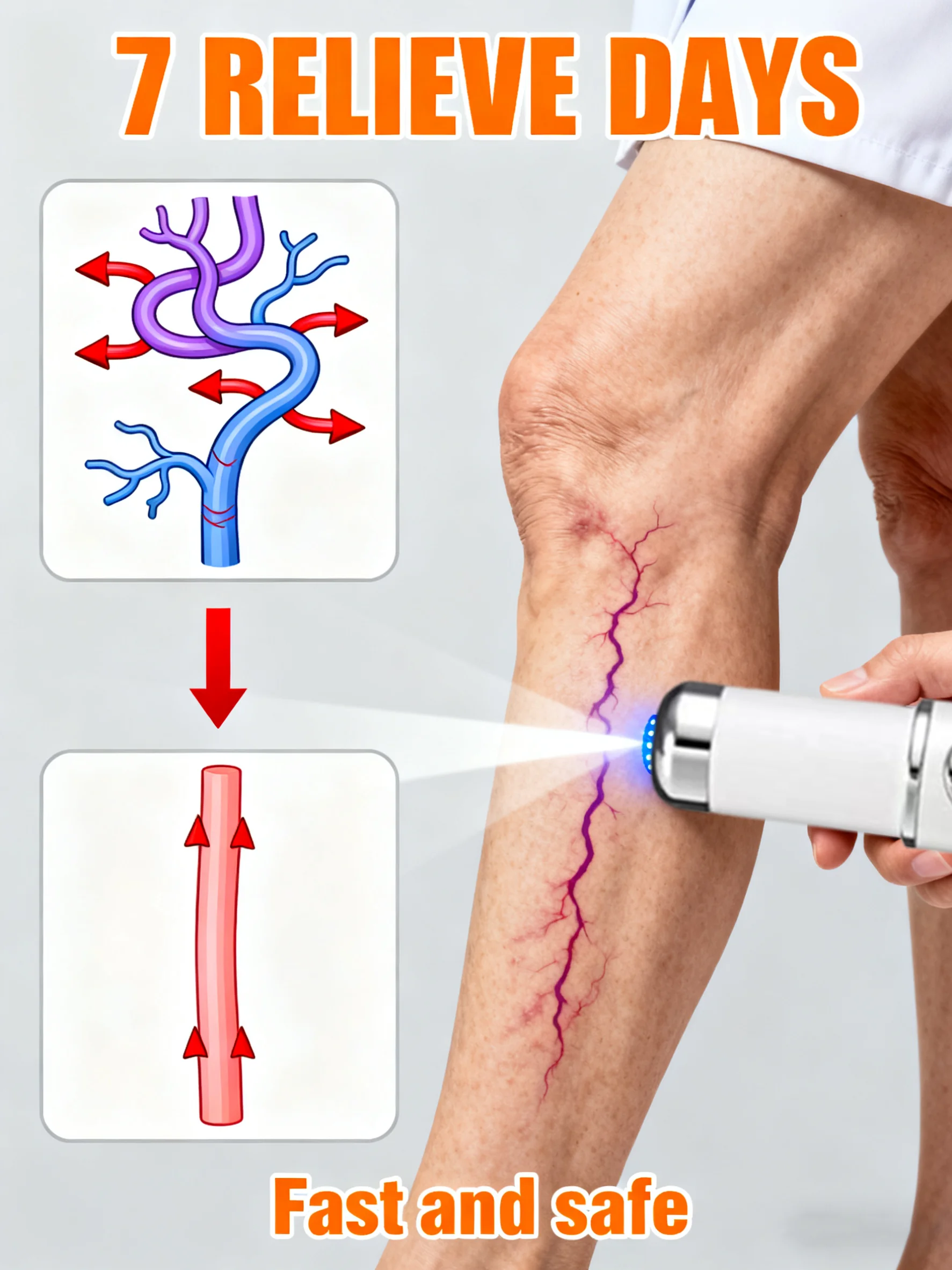 

Blue light pen laser treatment for varicose veins, spider legs for men and women, saving everyone