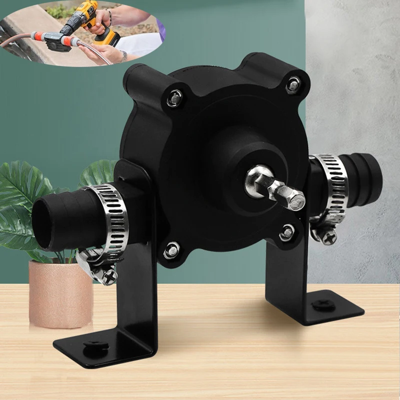 

1Pc Household Portable Electric Drill Pump Diesel Oil Fluid Water Pump Mini Hand Self-priming Liquid Transfer Pumps Accessories