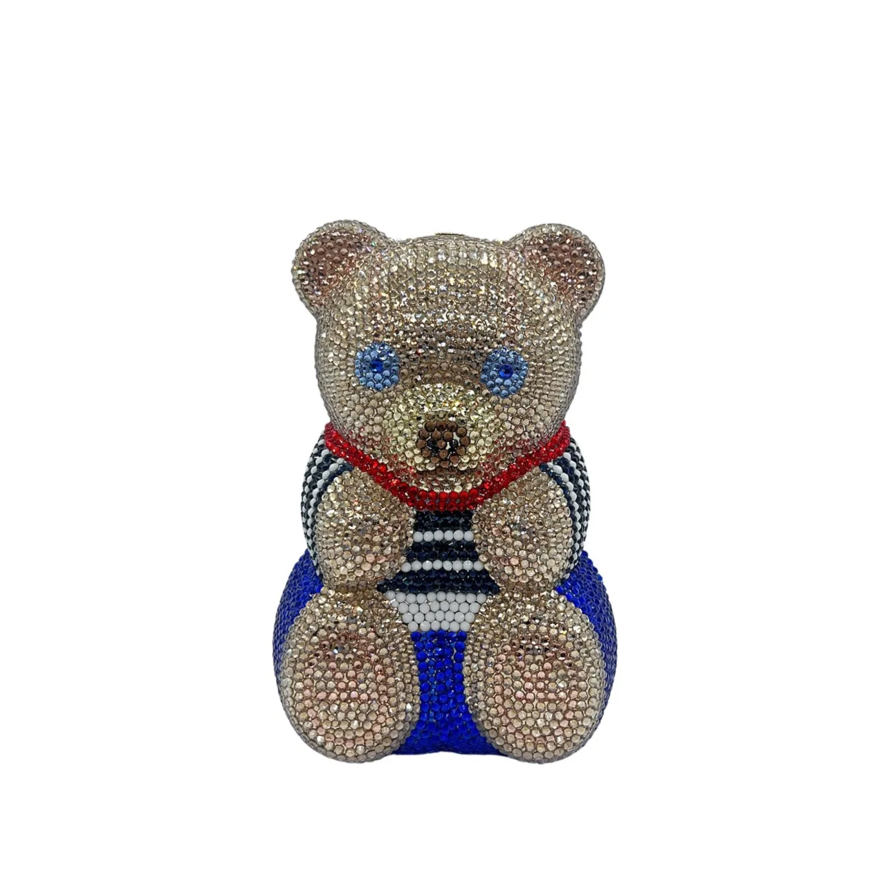 

XIYUAN Lady Gems Bear Clutch Purse Wedding Crystals Evening Handbag Women Party Prom Bag Bridal Clutches Wedding Purse