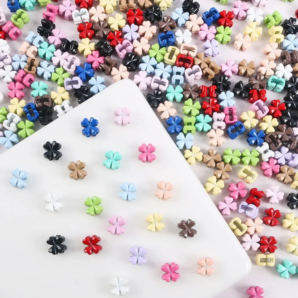 

5Pcs Alloy Four-way Hole Leaves Shape Beads Charm Macaron Color Spacer Beaded For Jewelry Making DIY Key Phone Chain