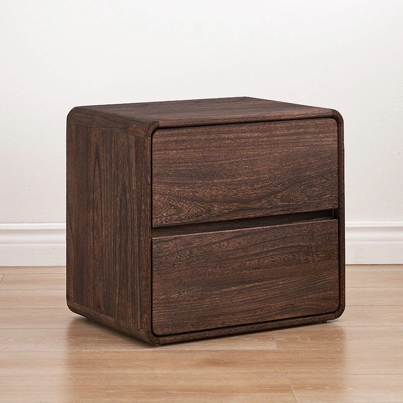 Japanese Style Bedside Table Solid Wood Simple Modern Home Bedroom Storage Cabinet Storage Bedside Small Cabinet Drawer Style