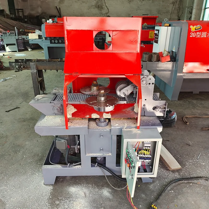 Full Automatic Solid Edger Trimming Board Sliding Engraving Heavy  Sliding Table Saw Wood Design Cutting Machine