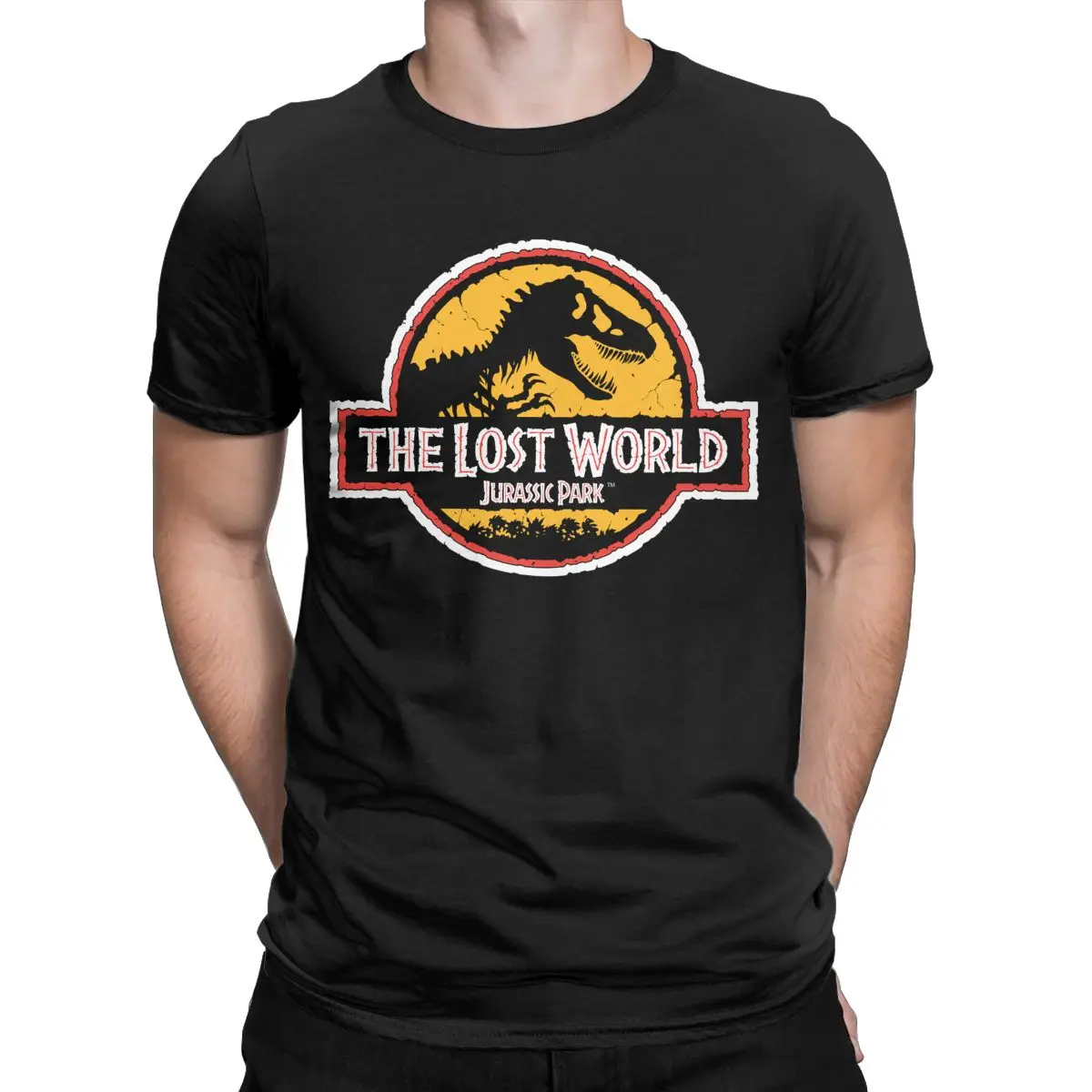 Men T-Shirts Dinosaur Jurassic Park Cool Cotton Tee Shirt Short Sleeve T Shirts O Neck Clothes Birthday Present