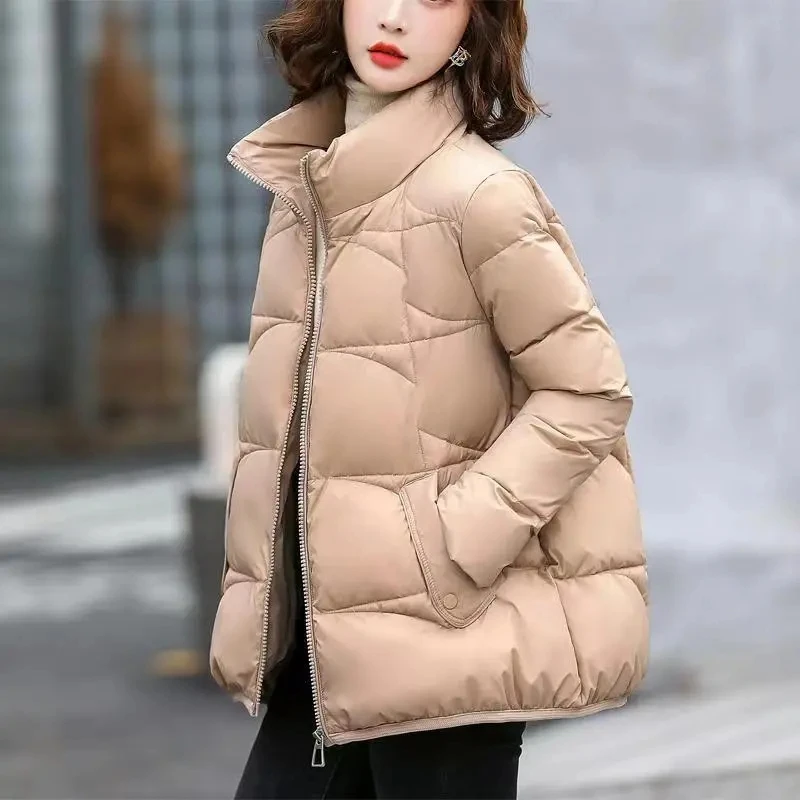 

2023 New Loose Versatile Bread jacket Cotton Padded Jackets Snow Wear Thicken Casual Parkas Winter Warm Down coat Women coat