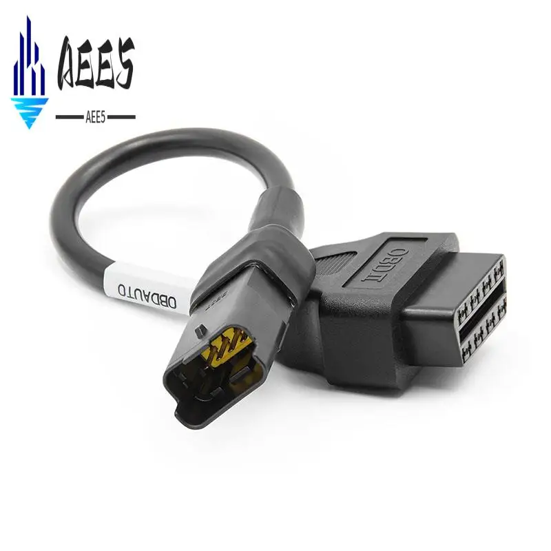 

Мотоциклетный кабель AEE5-OBD для Ducati, 4-контактный разъем, диагностический кабель, 4-контактный к OBD2, 16-контактный адаптер