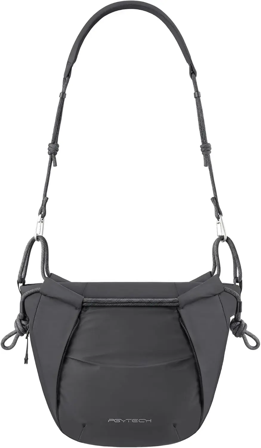 

Сумка для фотоаппарата OneGo с веревочным ремнем — компактная сумка через плечо для Sony/Canon/Nikon беззеркальных, полуночный черный