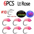 6pcs Lt Rose Size 10