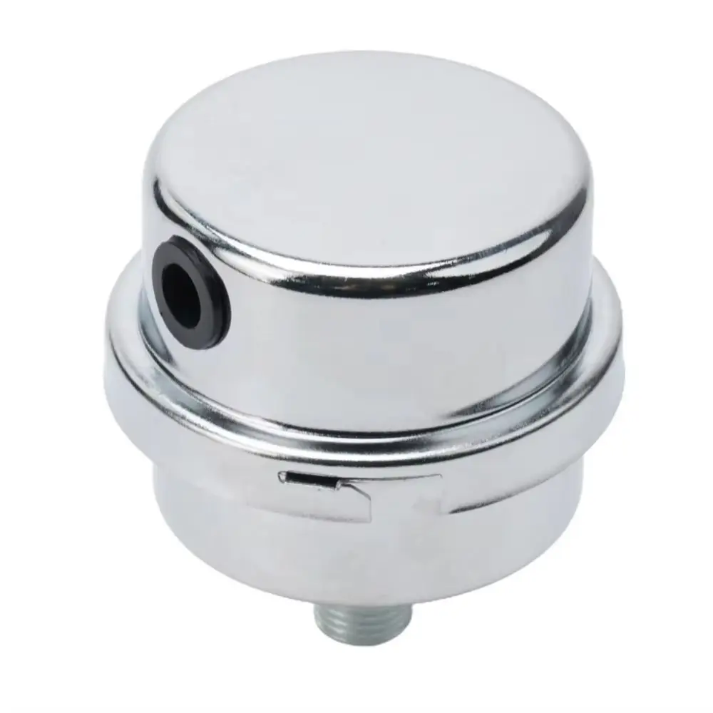 1Pcs 12.5mm/16mm/20mm Air Compressor Muffler Metal Portable Noise Filter G1/4 G3/8 G1/2 Electroplating Air Compressor Siliencer