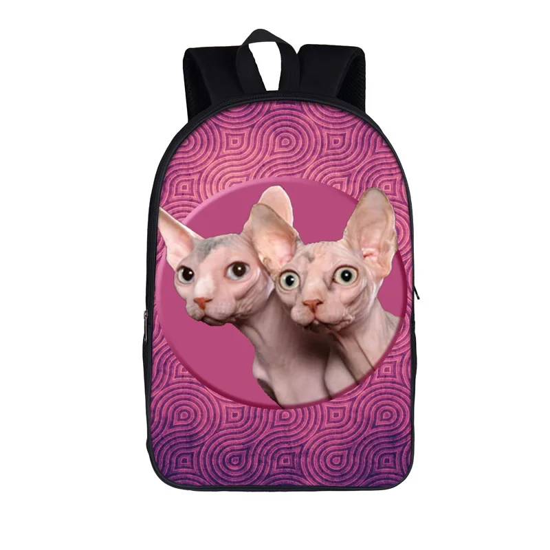 حقيبة ظهر جذابة Sphynx على شكل قطة حقائب مدرسية للطالبات حقائب مدرسية للمراهقات حقيبة Daypack للسيدات حقائب كتف حقيبة ظهر حقيبة كتب