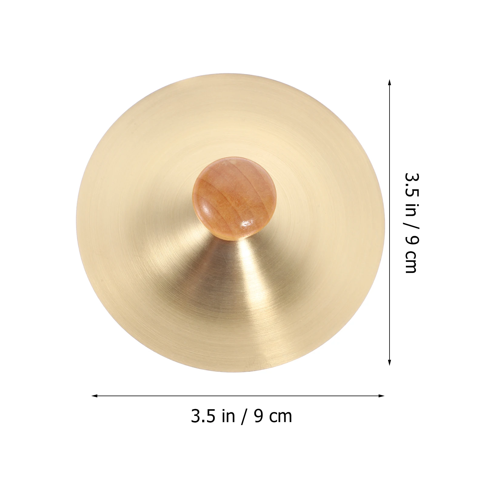 

2 Pcs Kids Musical Instruments Copper Cymbal Childrens Hand Cymbals Pipe Golden Small Toy