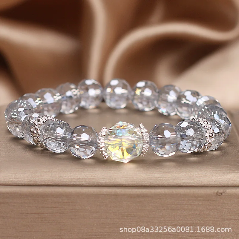 

Новый высококачественный австрийский кристалл для женщин, легкий роскошный нишевый изысканный универсальный студенческий браслет