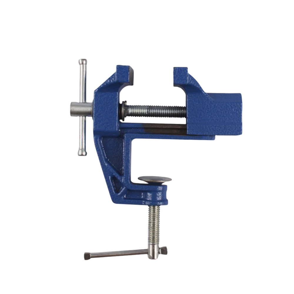 

Clamping Cast Steel Portable Small Vice Heavy-Duty Non-Slip Jaw Table Clamp Compact Heavy-Duty Work Vise Woodworking