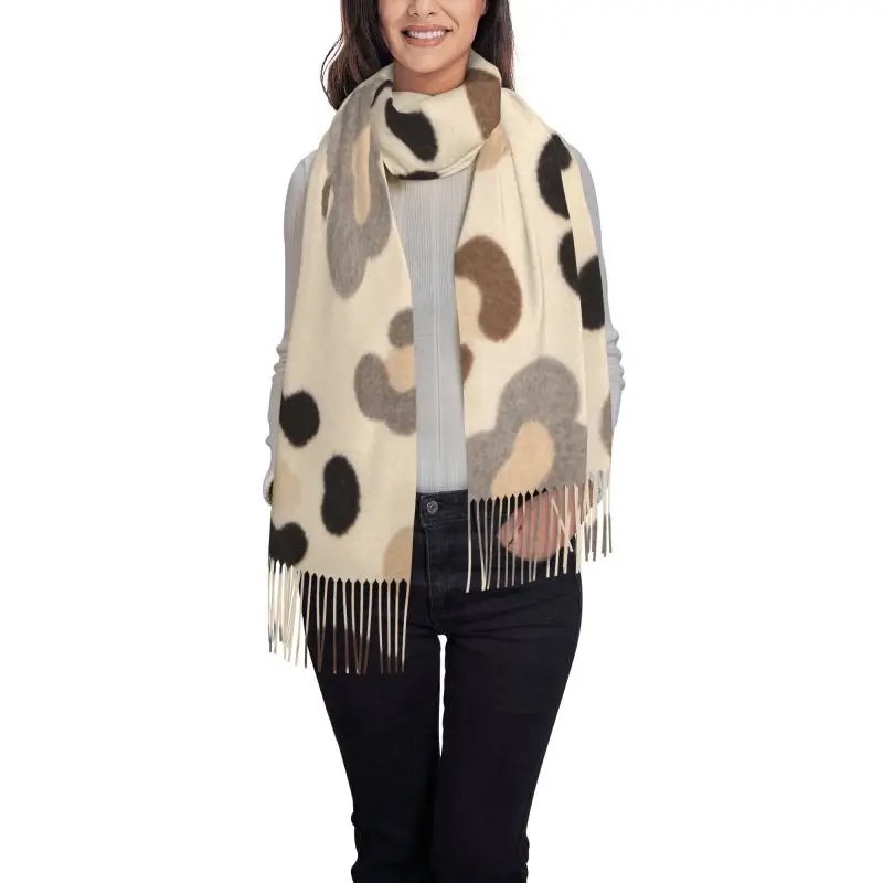 Leopard print pattern new model Scarf Cashmere Woman Wool Ladies Scarf Warm Scarf Women's Winter Scarves Autumn