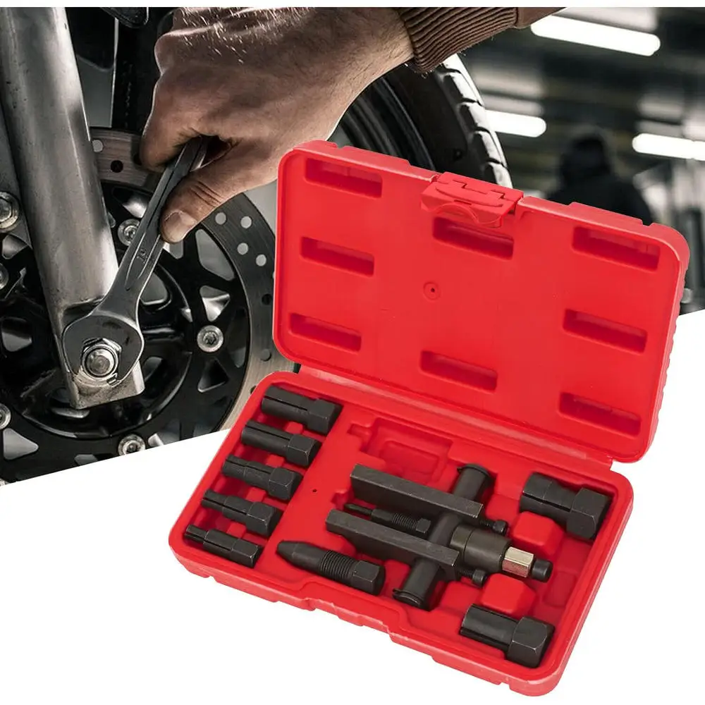 

10pcs Wheel Bearing Puller Motorcycle Bearing Removal Tool with Box Motorcycle Internal Bearing Puller Kits 8-25mm