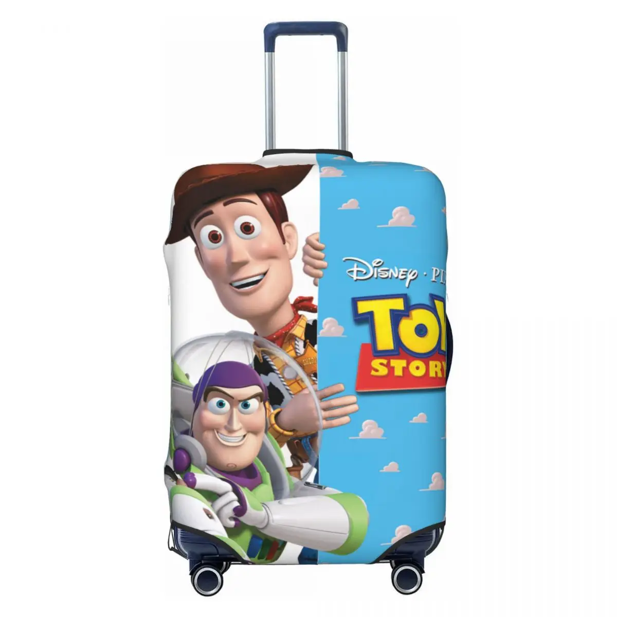 

Custom Toy Story Luggage Cover Elastic Woody Buzz Lightyear Travel Suitcase Protective Covers Fits 18-32 Inch
