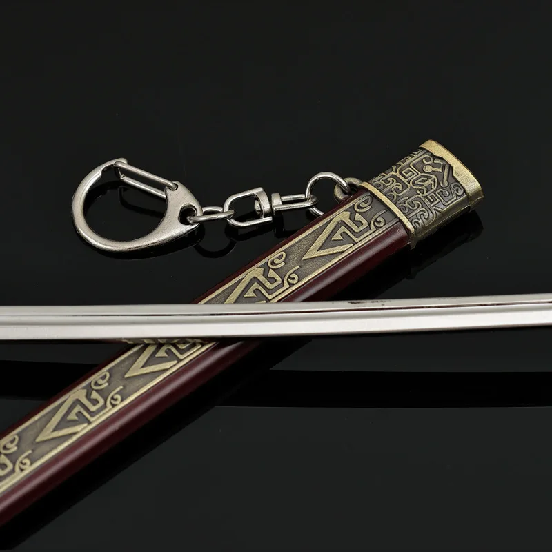 A Book Dream Film Peripherals Thousand Feather Blade Knife 22cm Full Metal with Sheath Outdoor Toy Sword Collections Figure