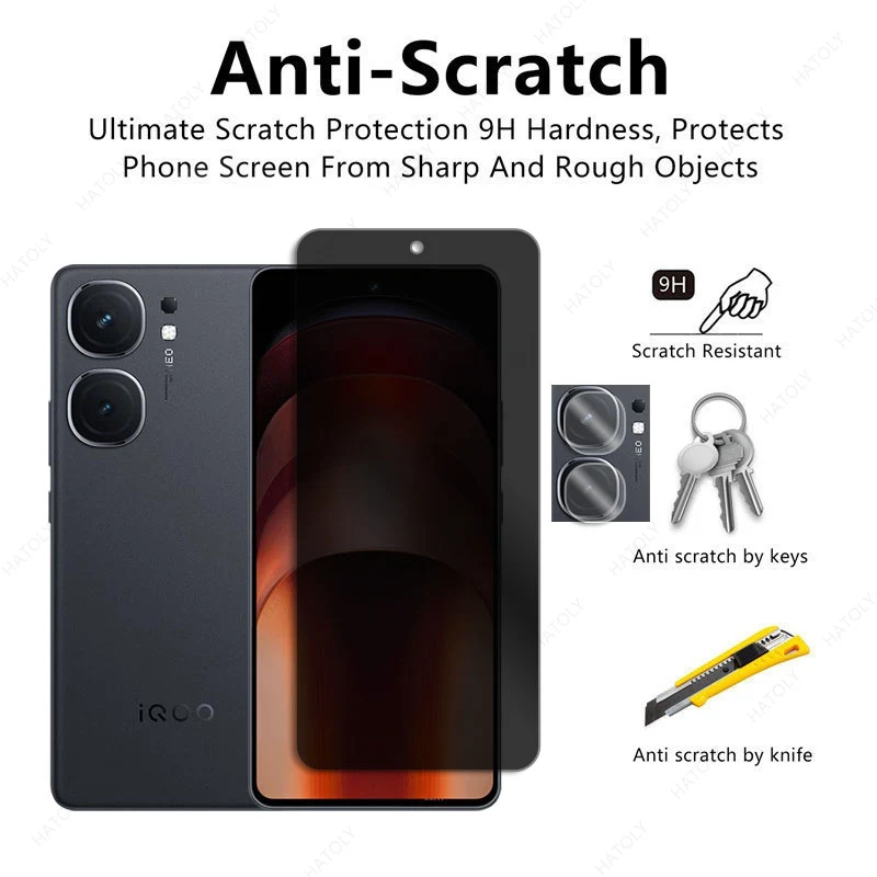 Privacy Screen Protector For vivo iQOO Neo9 Pro Global Anti-spy Anti Glare Camera Protector For iQOO Neo9S Pro Plus Neo9 Pro