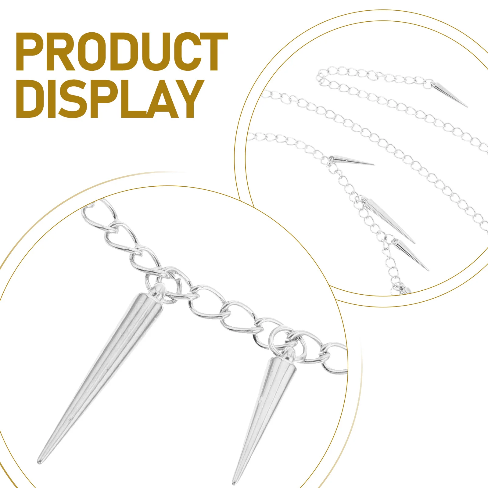 Spike Klinknagel Kwastje Taille Keten Punk Metalen Riem Goth Hip Hop Jeans Lichaam Sieraden Vrouwen Broek Hip Riemen voor Vrouwen Mode