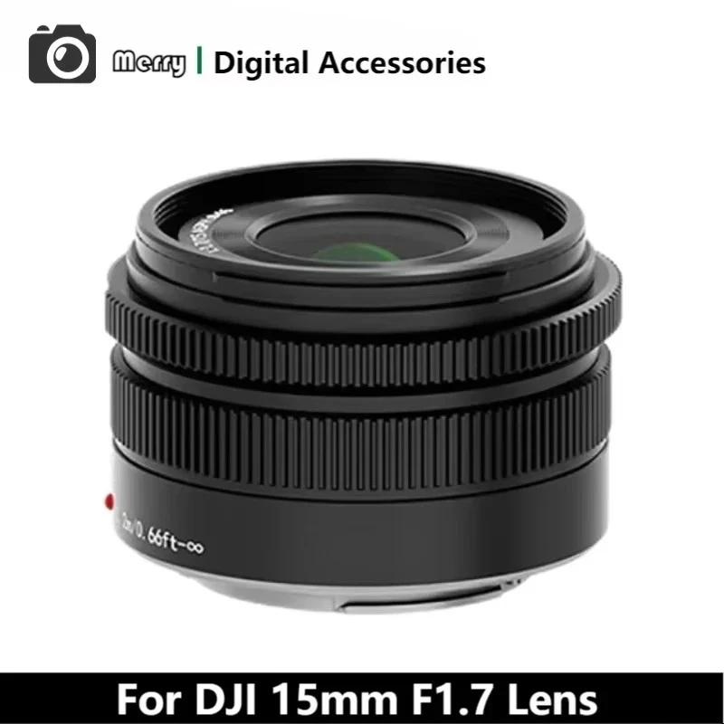 New  Genuine For DJI 15mm F1.7 M4/3 Mount Lens For Panasonic GF6 GF7 GF8 GF9 GF10 GX85 G85 For OlympusEM10 EM5 EP5 EP3 EPL5 EPM2