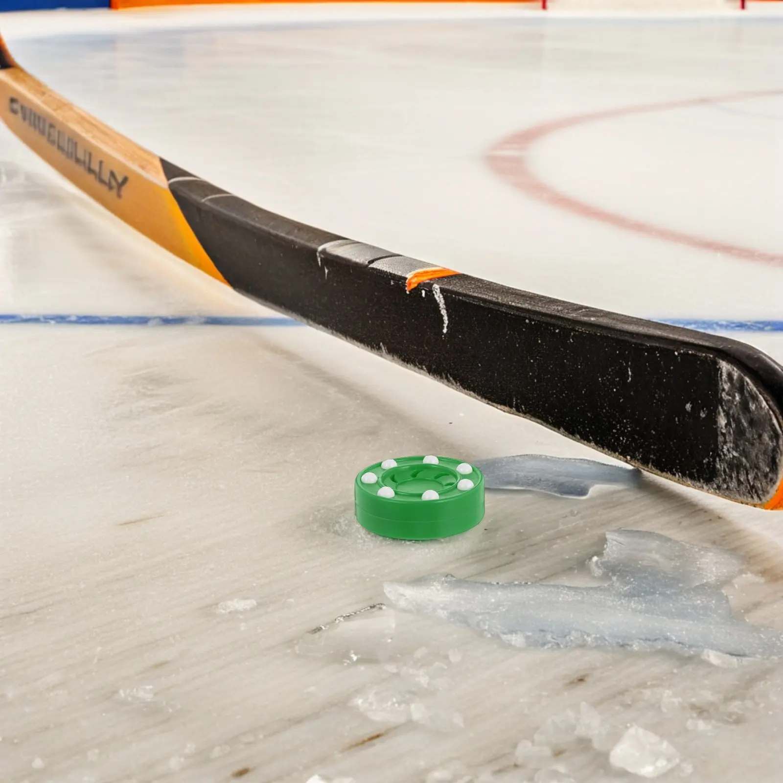 

4Pcs Hockey Trainer Plastic Street Hockey Pucks Weighted for Indoor Floor Game and Outdoor Roller Sports Training
