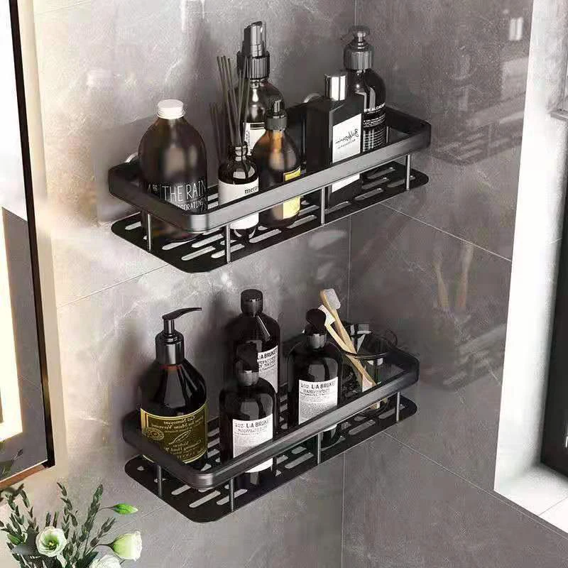 Bathroom Shelves Wall Amount Shower Shelf Bathroom Organizer Cosmetic Shower Shelves Storage Holder Bathroom Accessories Set