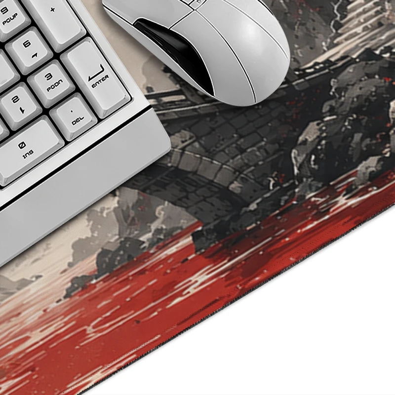 Mouse Pad Gaming Red Sun Mountain printon demand Large New Computer Mousepad XXL Desk Mats Soft Laptop Desktop Mouse Pad