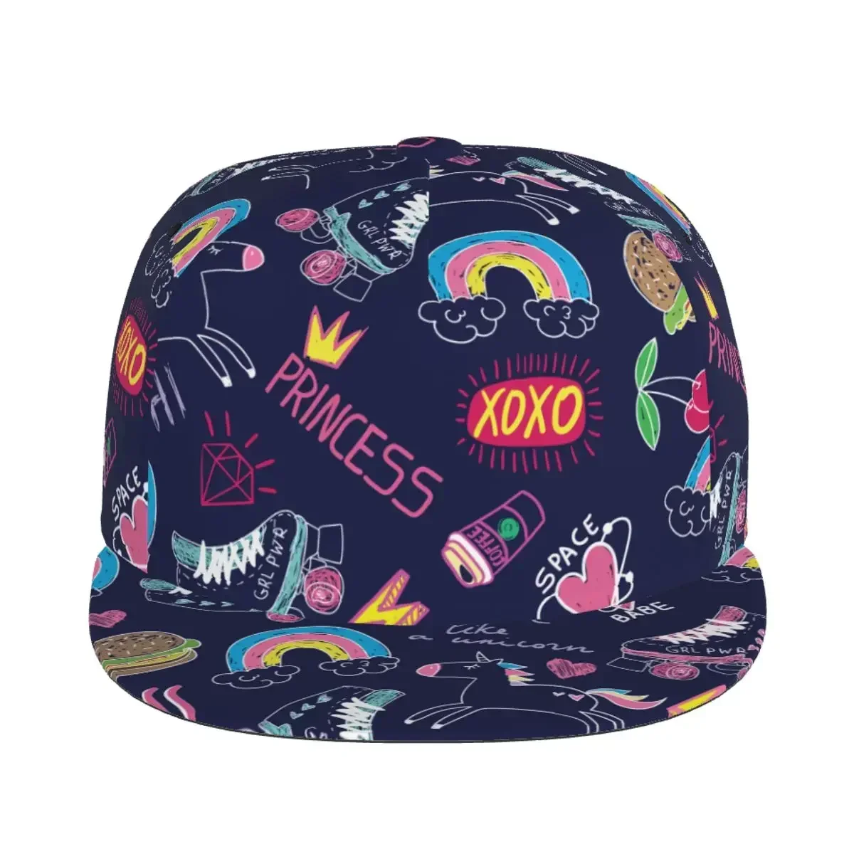 Elegant Ethnic Style Fashion Stage Unicorns 3D Print Baseball Cap Casual Sun Hat  Hip Hop Women Men