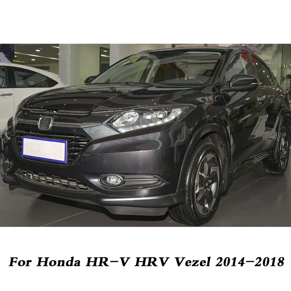 For Honda HR-V HRV Vezel 2014 2015 2016 2017 2018 Car Front Side Bumper Corner Protection Trim Frame ABS Chrome Parts 2pcs