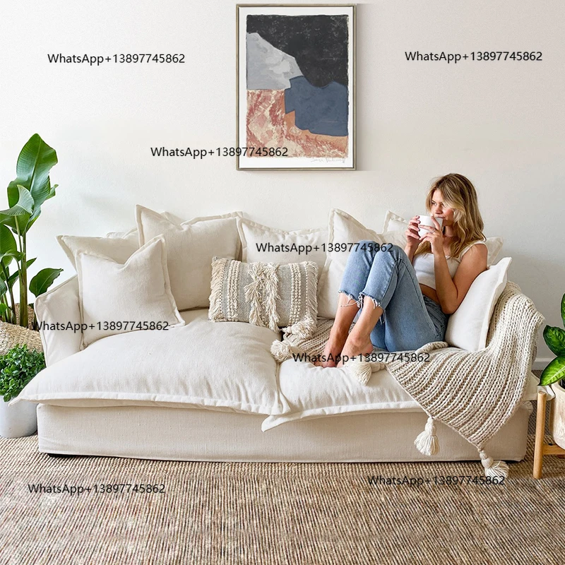 

Peiqi Modern L Living Room Sofas Puffs White Individual Cream Living Room Sofas Create European Muebles L Suite Furniture