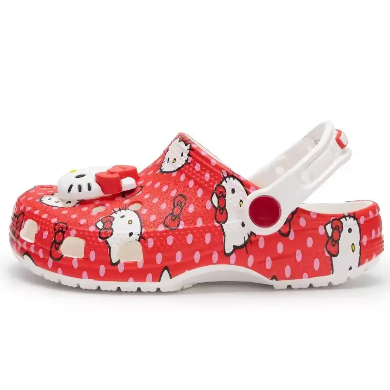 MINISO Hello Kitty Pochacco Melody Summer Children Cartoon Children Slipper Nonslip Soft Soled Wrap Toe Sandal Holiday Gift ﻿