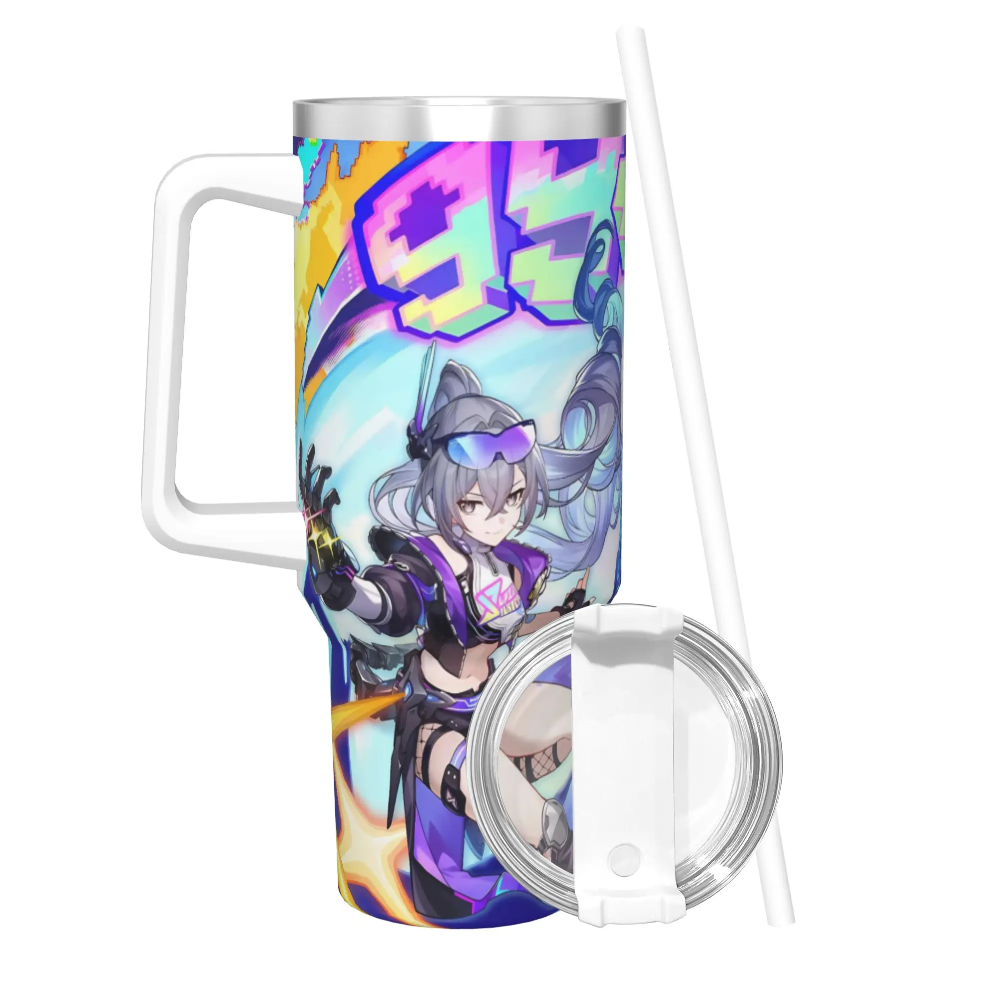 Honkai Star Rail 40oz Tumbler Stainless Steel Double Wall Vacuum Insulated  Mug Cups With Straw