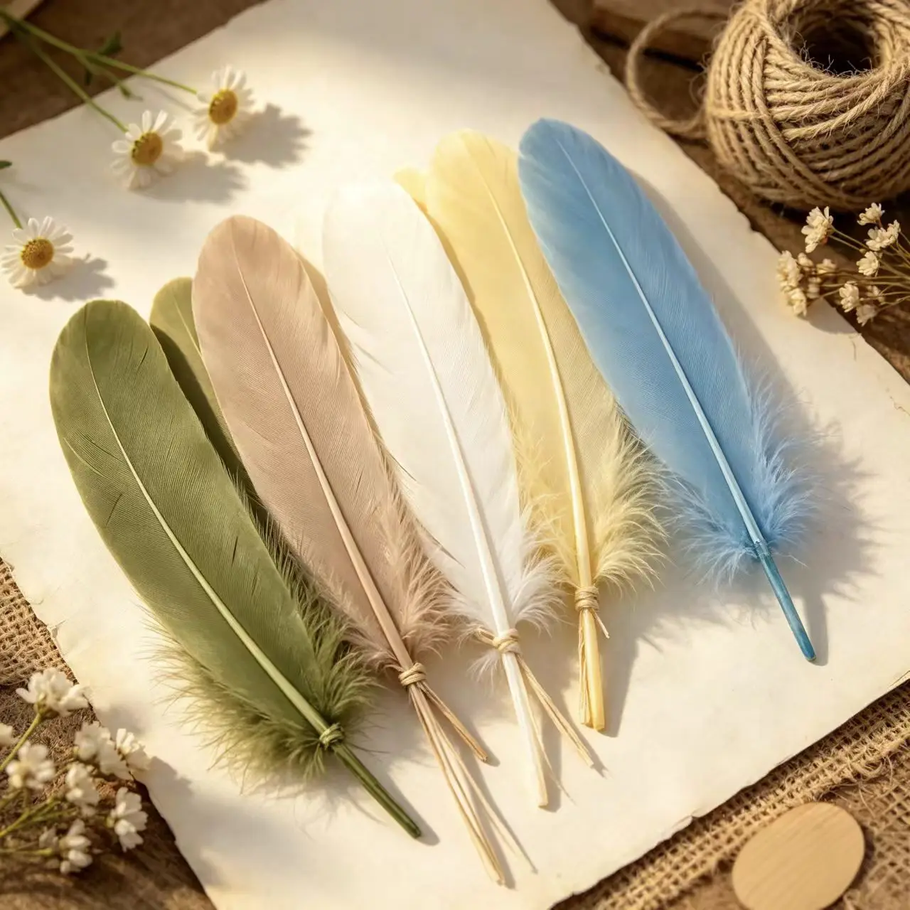20/50/100 Stück natürliche gefärbte Gänsefedern, 15–20 cm, 6–8 Zoll, für Kunsthandwerk, Hochzeit, Schmuck, Party-Dekorationen, DIY-Zubehör