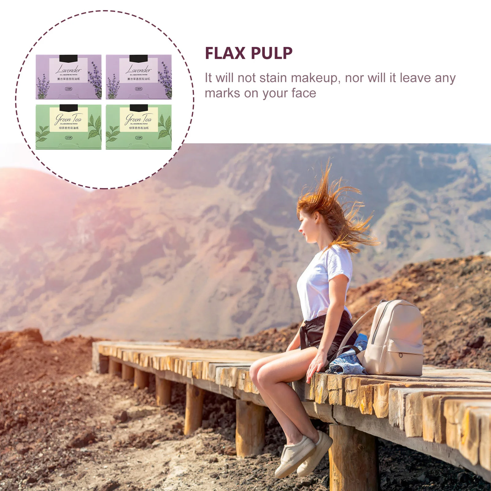 

4boxes Oil Absorbing Paper Practical Oil Control Facial Tissue Effective Blotting Sheets for Face