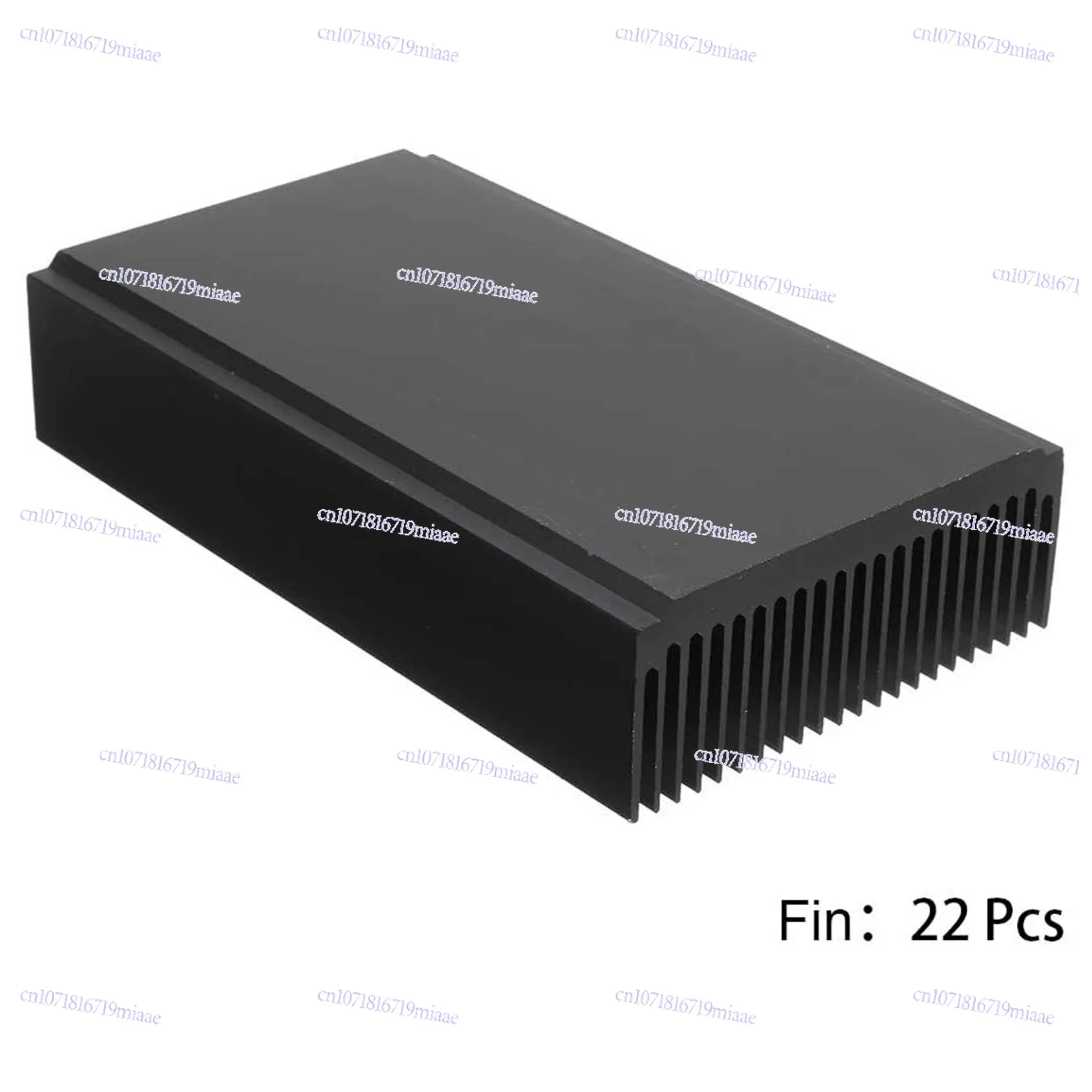 4.72 X 2.72  1.06 Inch /120  69 27 Mm  Aluminum Large Heatsink Heat Sink Cooling Black Oxide Radiator 22 Fin