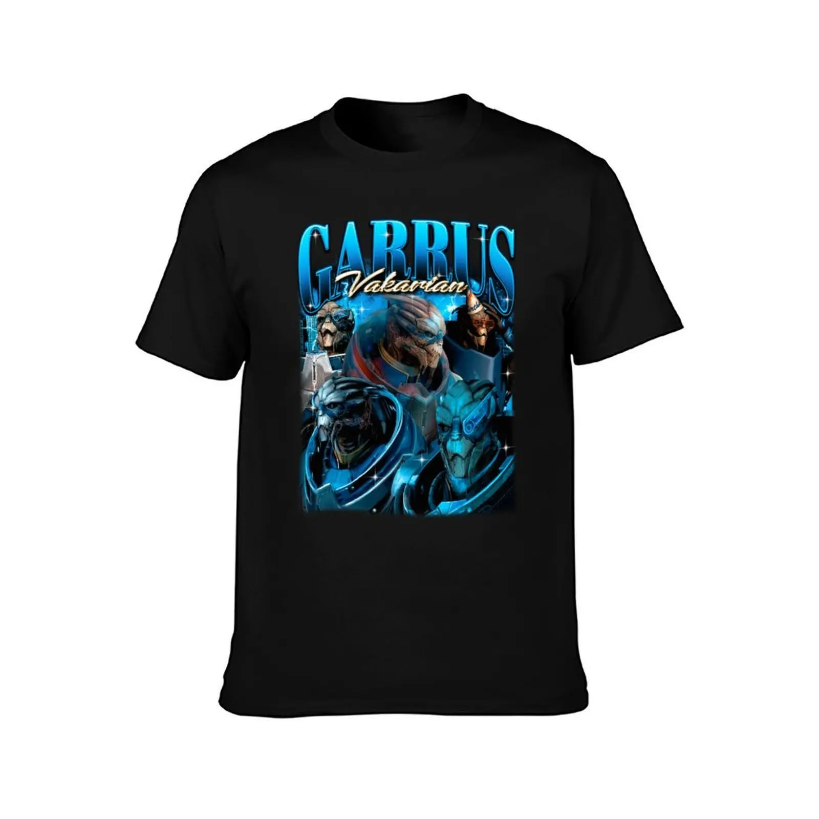 Garrus Vakarian T-Shirt Summer Casual Cotton Tee Oversized Streetwear Tops Vintage Graphic Print Loose Fit Short Sleeve