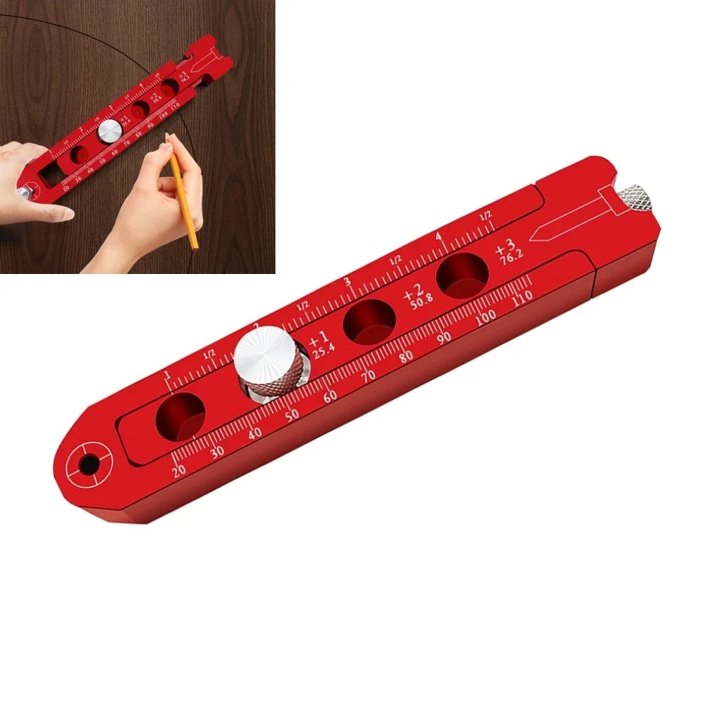 164MM Woodworking Drawing Compass Circular Drawing Tool Adjustable Measurement Tool Woodworking Scribe Gauges Industrial Drawing