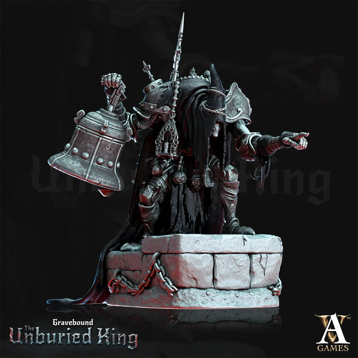 Dnd Miniatures Figures Ghost Golem Knight Graveyard Mourner Necromancer DND Villain 3D Printing