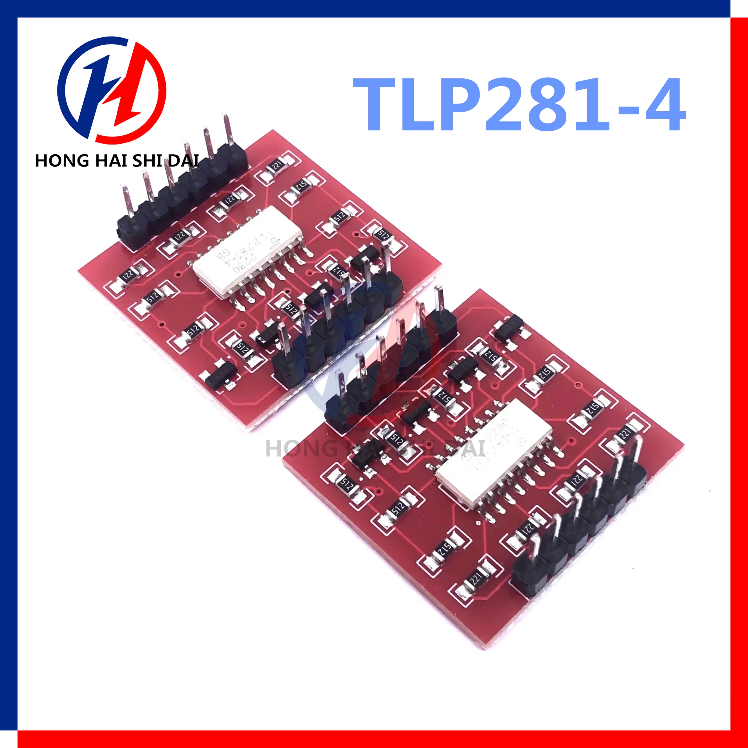 TLP281 4 CH 4-Channel Opto-isolator IC Module For Expansion Board High And Low Level Optocoupler Isolation 4 Channel