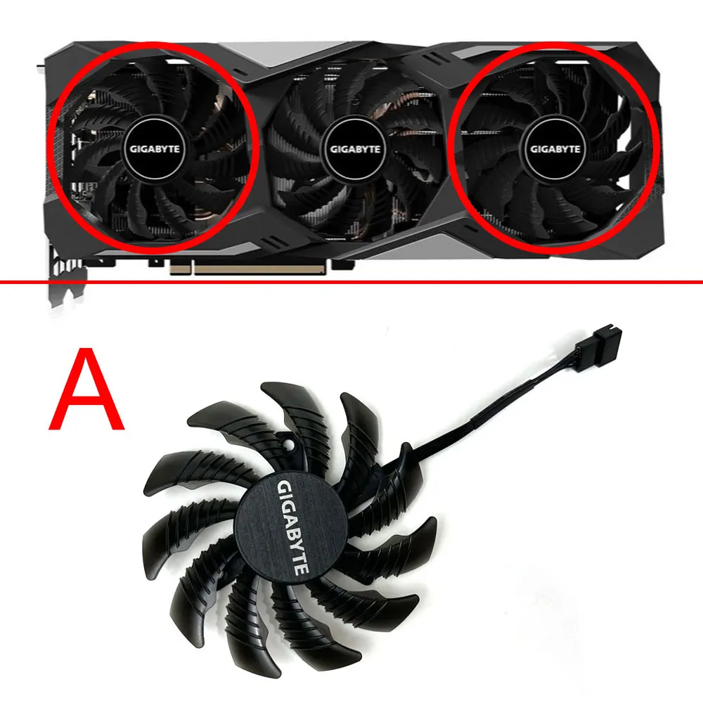 NEW 78MM 4PIN PLD08010S12HH RTX2060 Super Gaming Cooler Fan for Gigabyte RTX 2060 2070 2080 RTX 2080 Ti WINDFORCE Graphics Card