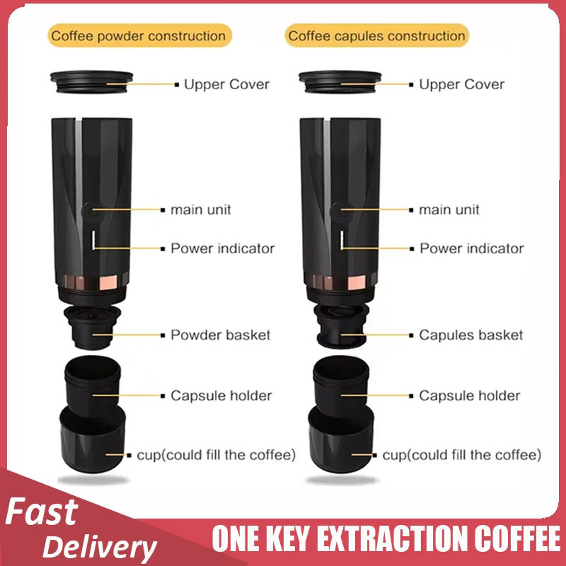 

Style Automatic Commercial Espresso Maker ONE KEY EXTRACTION COFFEE PCM03 Electric Smart Portable Coffee Makers Heats Water