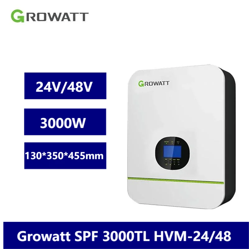 

Growatt 3Kw Mppt Inverter Fotovoltaico 3000W Off Grid 24V 48V 230V Residential Pv Power Inversor