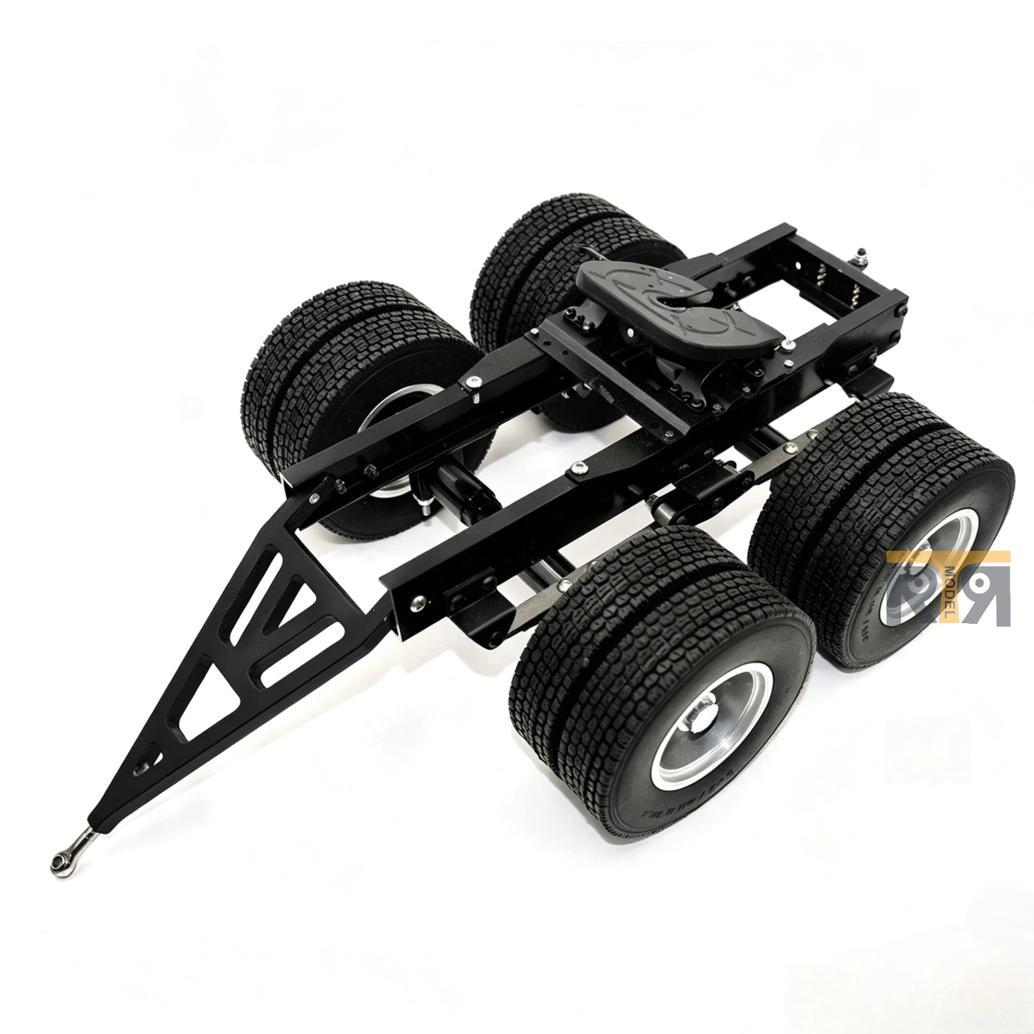 

Single/Double Axle Metal Trailer 1/14 Tamiya RC Transfer Semi-Trailer Trailer Suitable for Tractors Upgrade Accessories