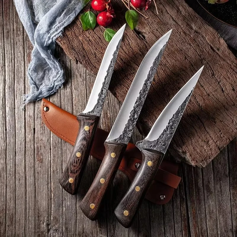 Sharp Kitchen Chef Knife Set 5Cr15MoV Stainless Steel Boning Fishing Cooking Cleaver Sets Sushi Fruit Vegetables Meat Cutlery