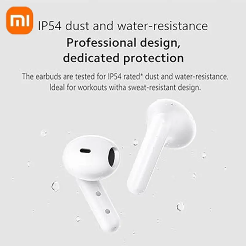 Xiaomi-auriculares inalámbricos Redmi Buds 4 Lite, cascos impermeables IP54, 20H de tiempo de reproducción, ligeros, cómodos