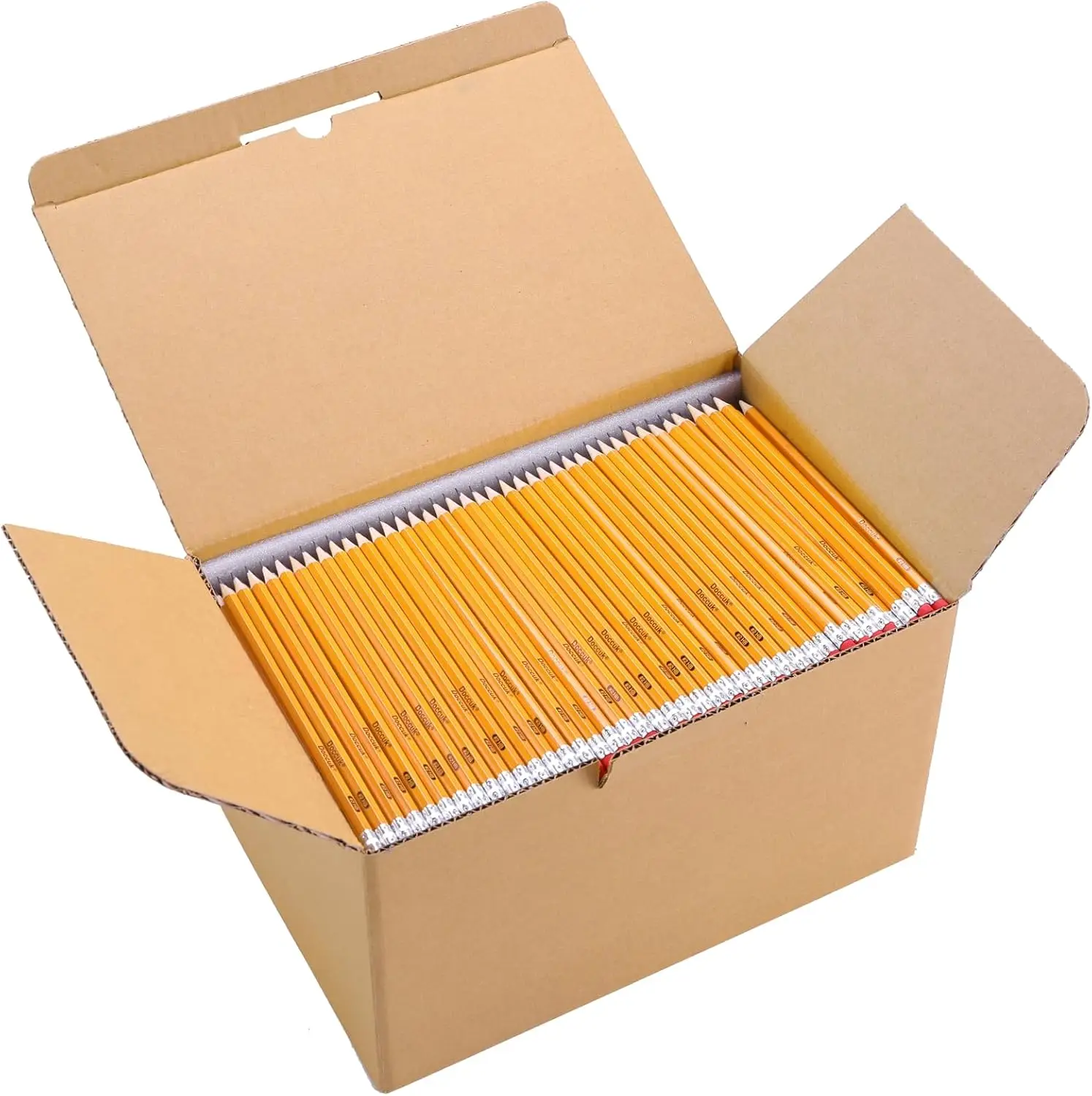 Yellow Pre-Sharpened Bulk #2 Pencils With Erasers, Wood-Cased  Pencils Suitable For Classrooms,Offices, And Teachers,50 Count