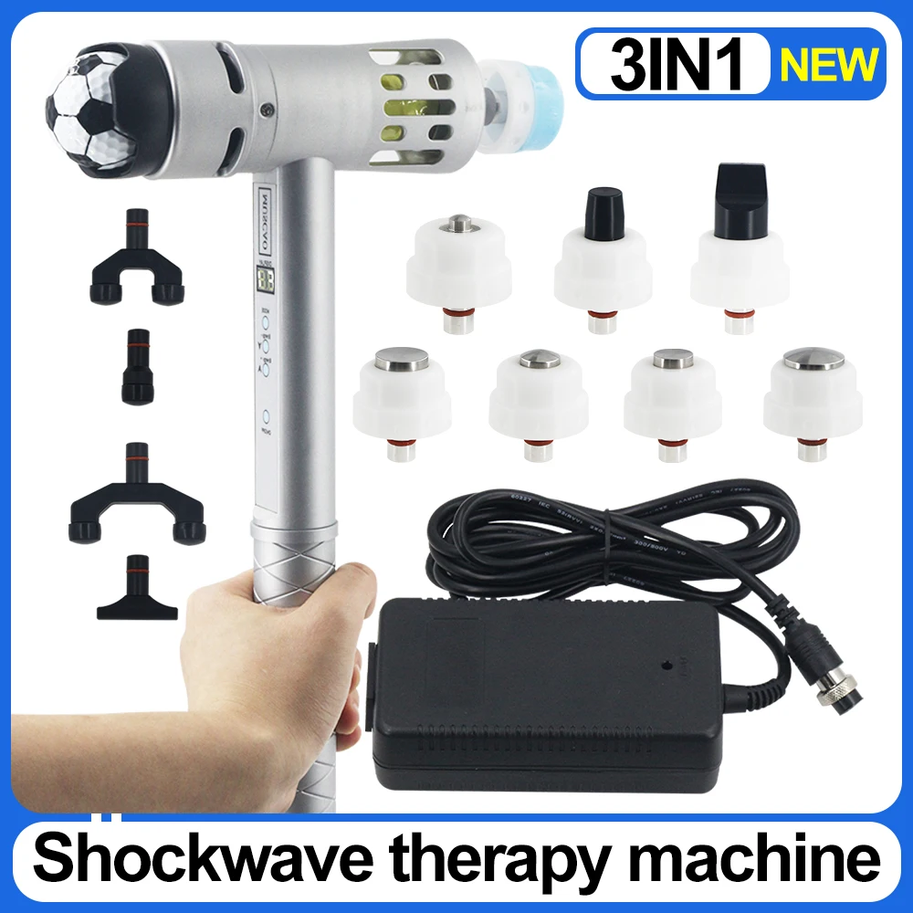 Professional Shockwave Therapy Machine Physiotherapy Equipment Pain Relief Shock Wave Correction Massager 3 In 1