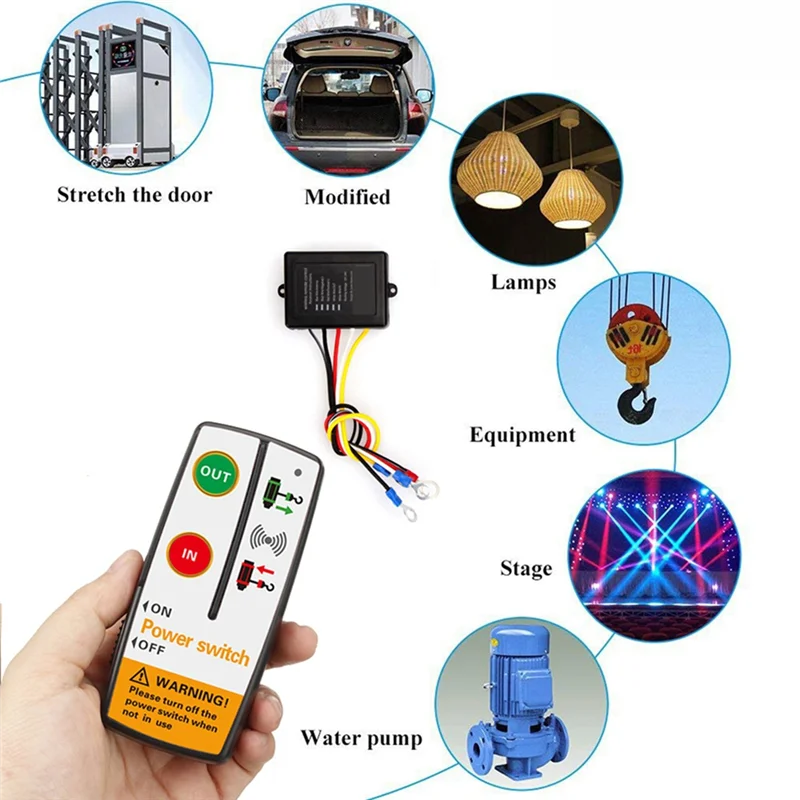 

Versatile 12/24V Winch Remote Control Kit For Jeep ATV SUV Trucks Controller Switch Handset Transmitter Receiver Module