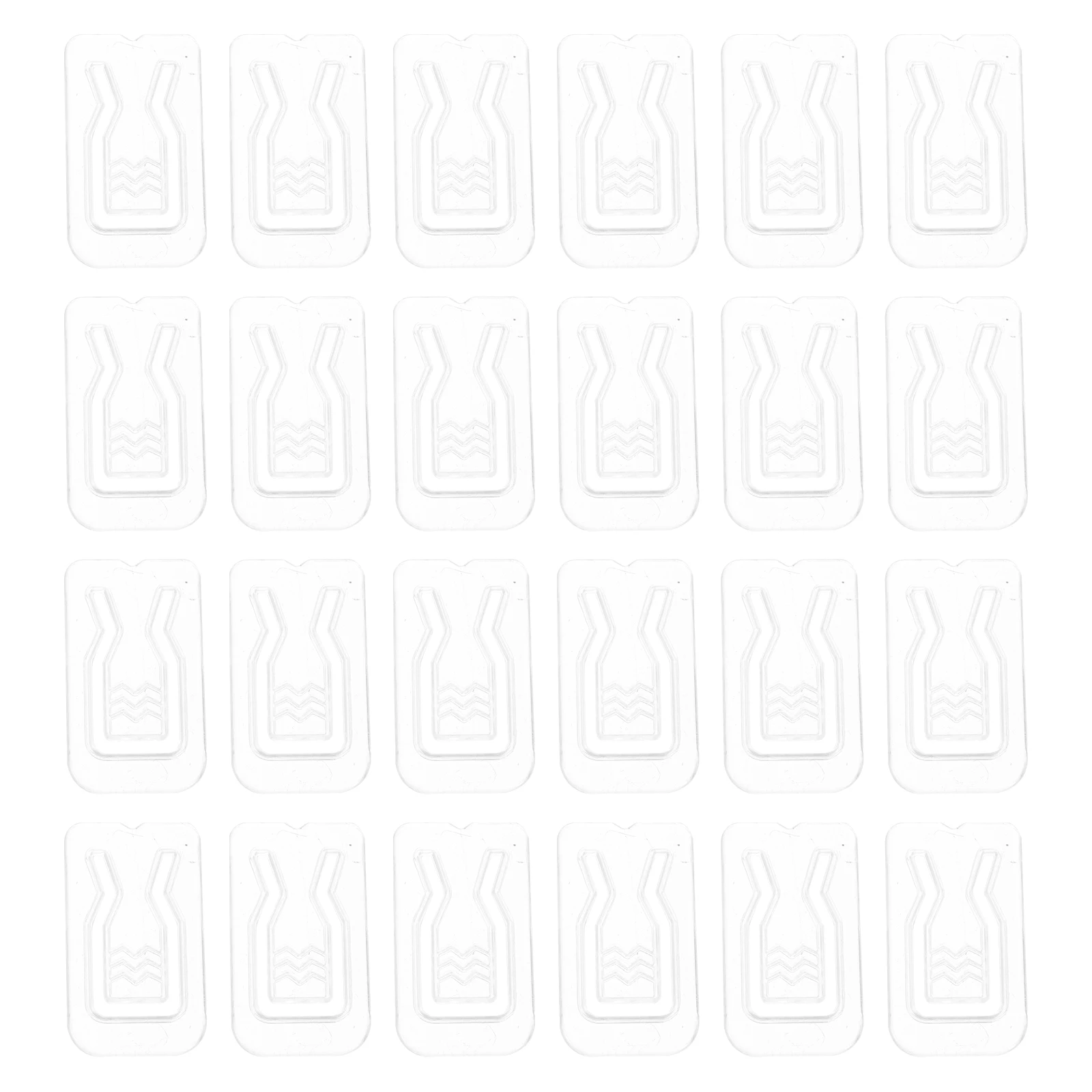 

500 Pcs Laundry Shirt Back Clip Garment Clamp Multifunction Transparent Plastic Clothing Clips for Fitting