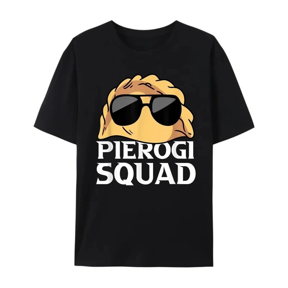 

Футболка с принтом Pierogi Squad Polish Kitchen, модная женская футболка с коротким рукавом и круглым вырезом